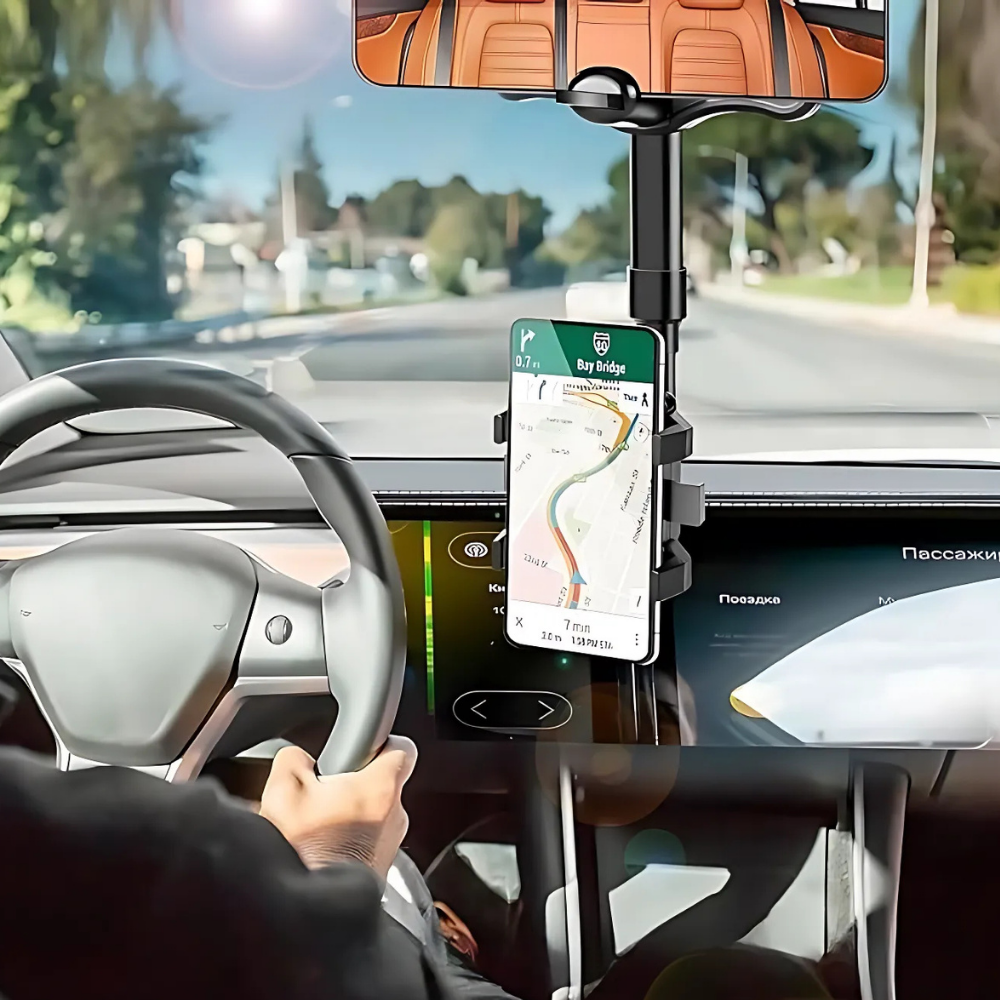 VisionGrip 360 – Soporte de Teléfono para Auto Giratorio