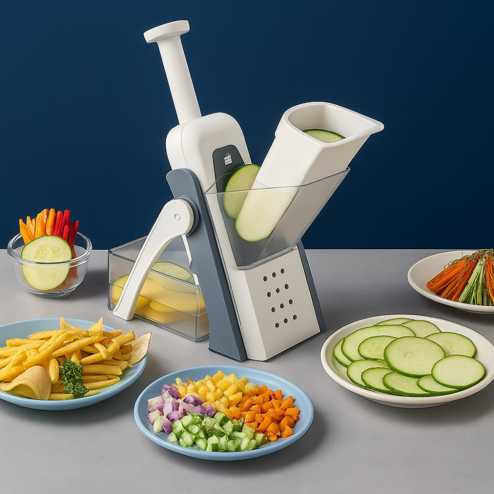 Sliceo – Mandolina manual multifunción de acero inoxidable