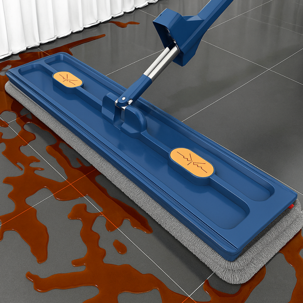 Cleanova – Trapeador giratorio con cubeta exprimidora manos libres