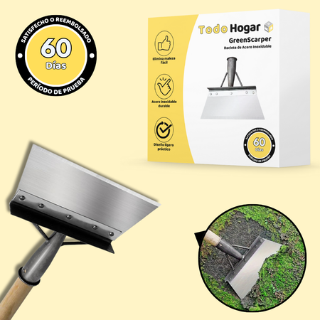 Racleta de Acero Inoxidable – Deshierbe Fácil y Limpieza Exterior Eficaz