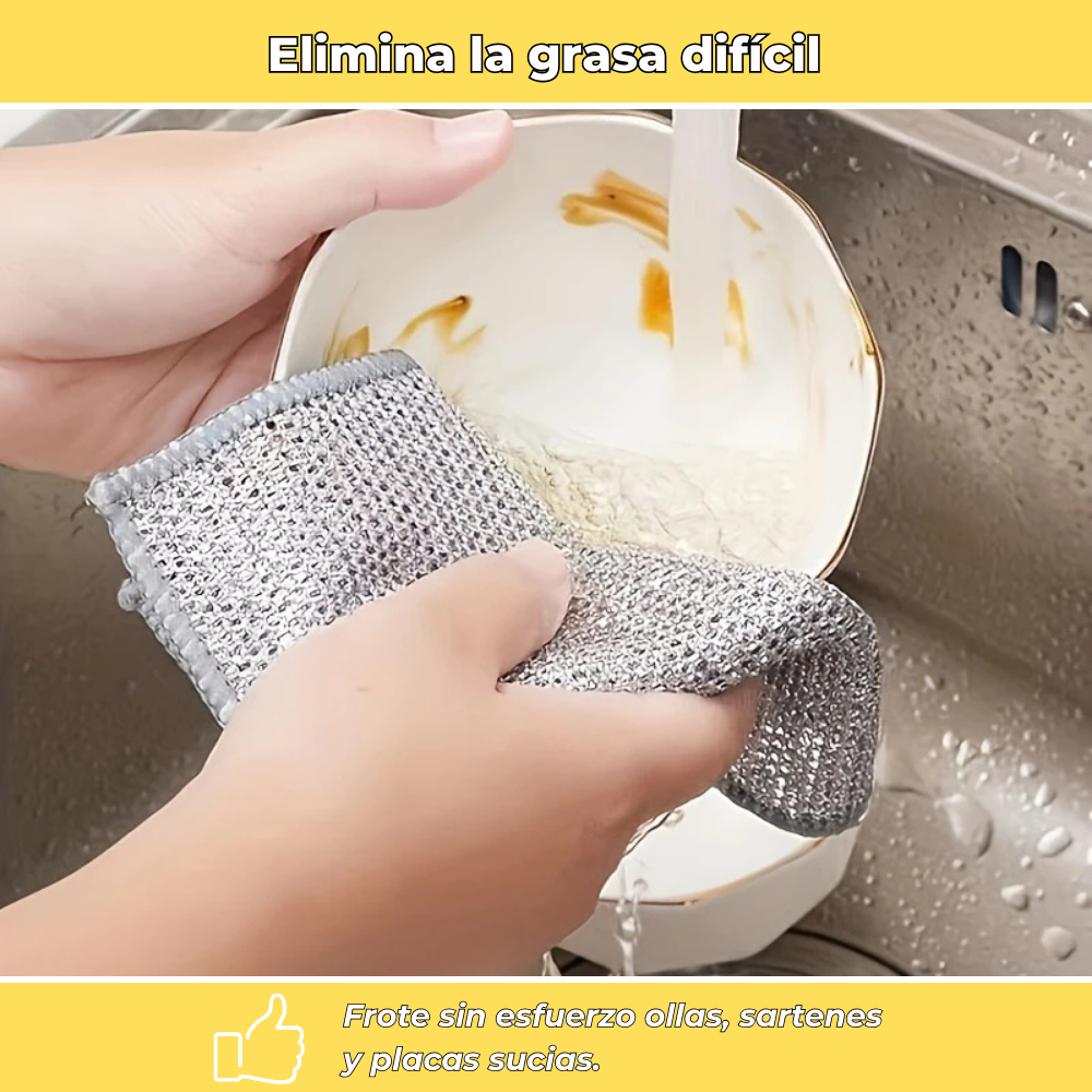Cleaninox – Trapos restregadores de acero inoxidable potentes y duraderos