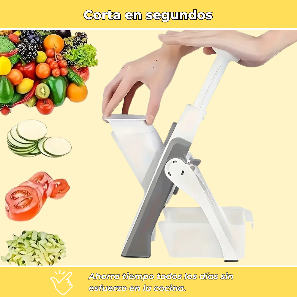 Sliceo – Mandolina manual multifunción de acero inoxidable