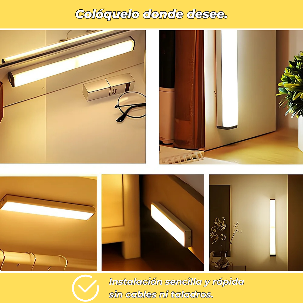 LumiFlex – Luz LED inalámbrica con sensor de movimiento integrado