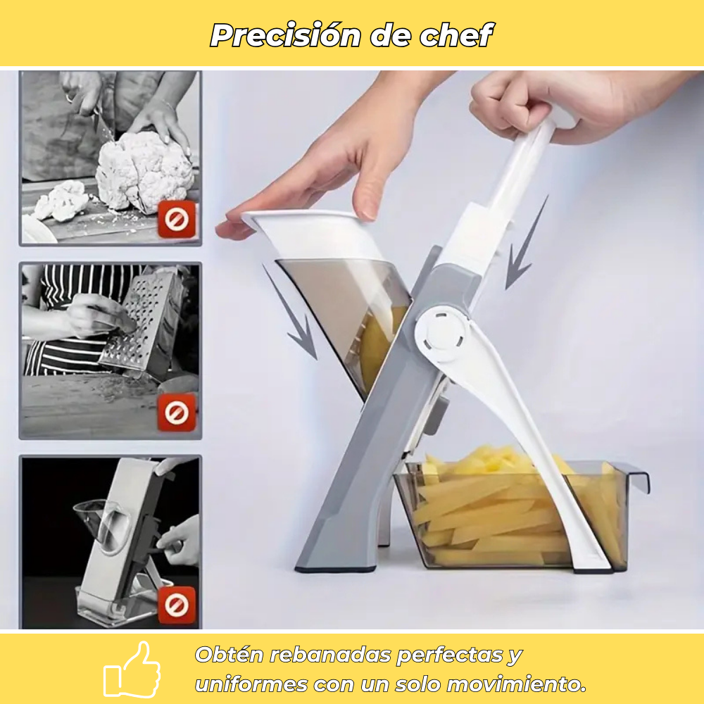 Sliceo – Mandolina manual multifunción de acero inoxidable