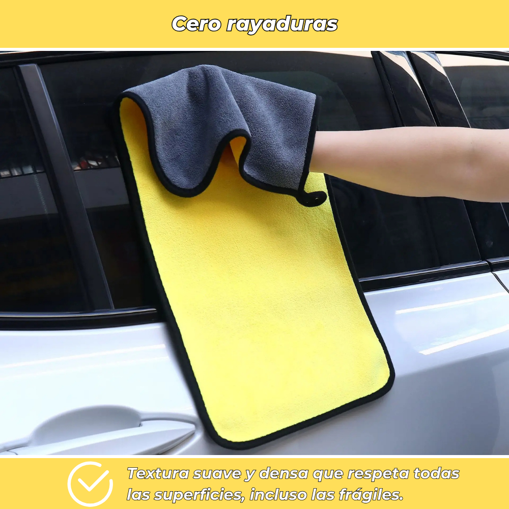 Paño de microfibra ultraabsorbente para coche