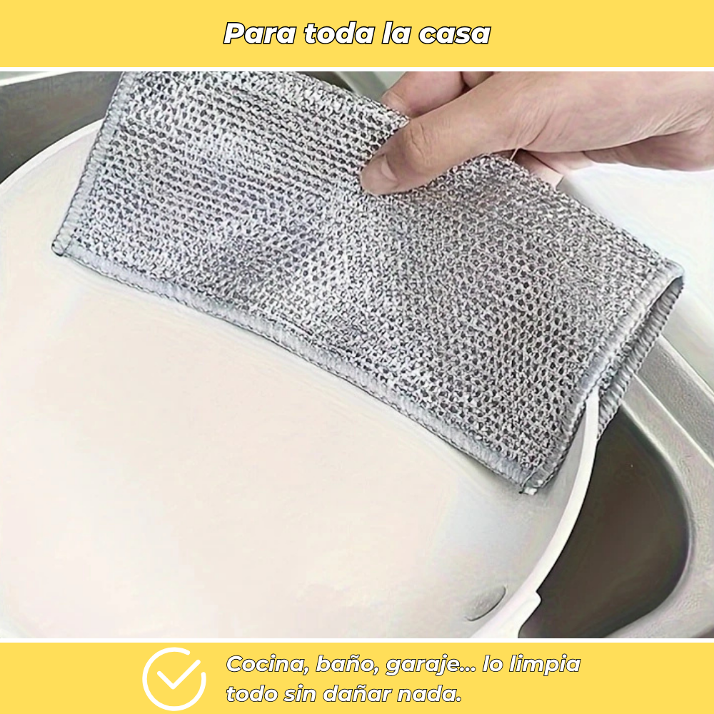 Cleaninox – Trapos restregadores de acero inoxidable potentes y duraderos