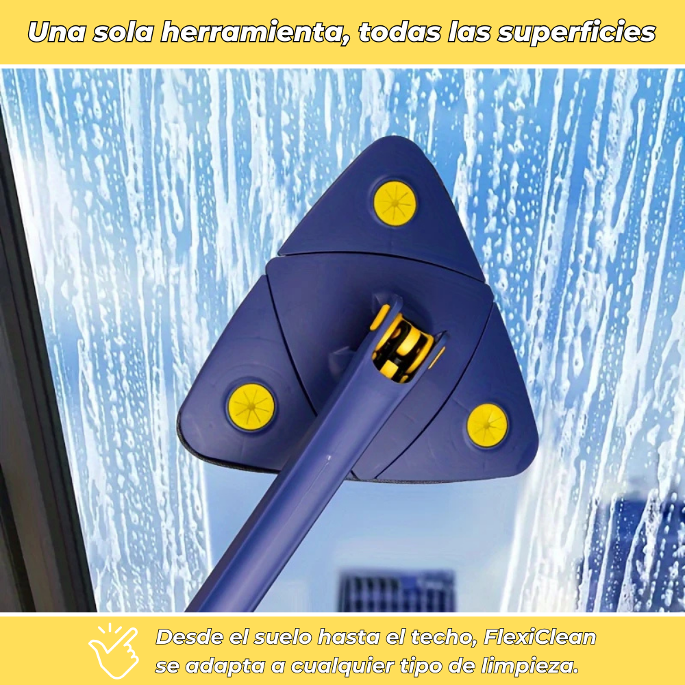 FlexiClean – Trapeador rotatorio 360° con escurrido manos libres